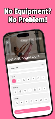 Pilates Workout Plan - at Home iPhone screenshot