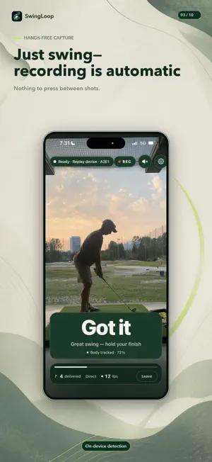 SwingLoop: Golf Swing Replay screenshot 3