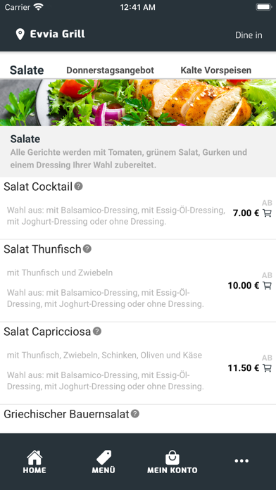 Evvia Grill Screenshot