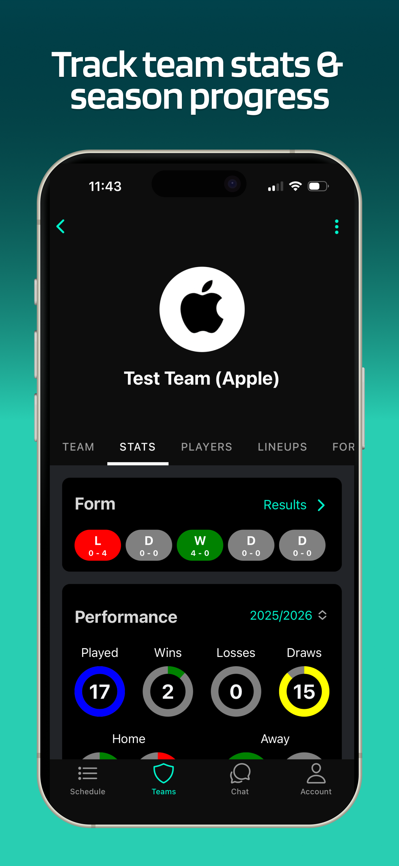 Lineup - Soccer Team App screenshot 4