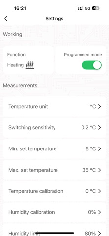 COMPUTHERM Smart screenshot