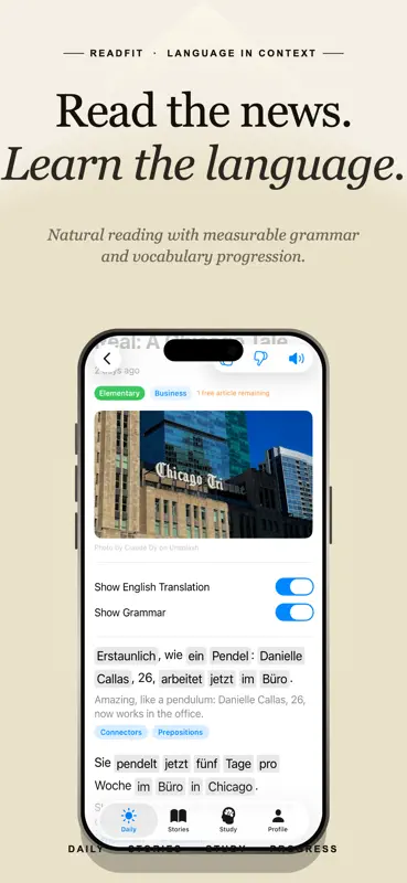 ReadFIT: Learn German Daily screenshot 2 of 5