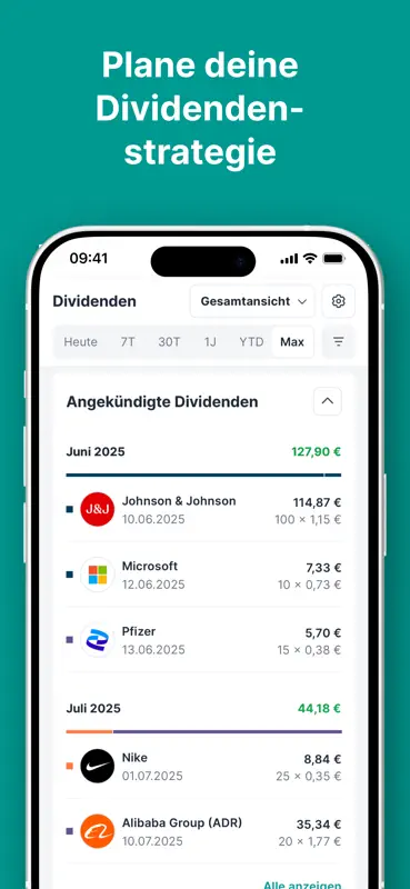 Parqet: Portfolio Tracker screenshot 3 of 9