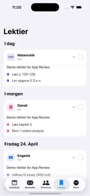 BetterLectio screenshot 1