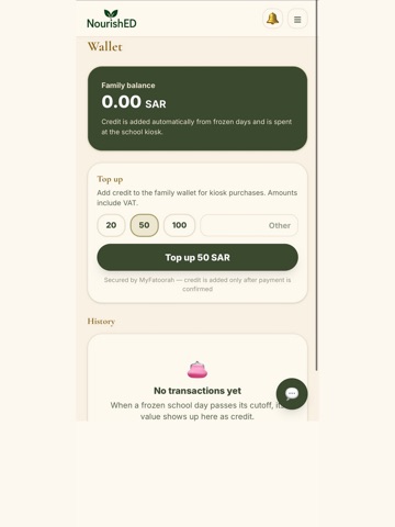 NourishED - School Meals iPad screenshot