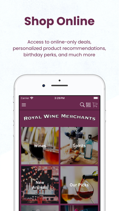 Royal Wine Merchants Screenshot 1 - AppWisp.com Royal Wine Merchants Screenshot 1 - AppWisp.com
