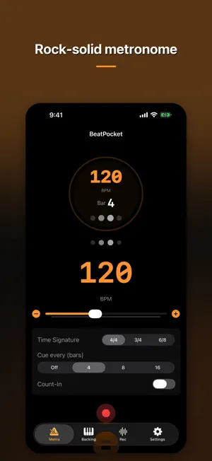 BeatPocket - Drum Metronome screenshot 1