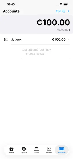 Captura de pantalla de AtiussNetWorth en iPhone 4