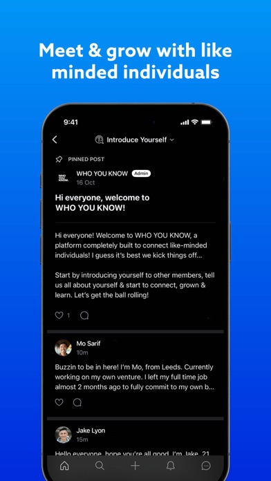 WHO YOU KNOW iPhone screenshot 3 - Social Networking app