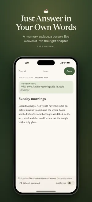 Ever Journal: AI Biographer screenshot 2