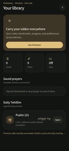 Daven: Siddur & Zmanim iPhone screenshot