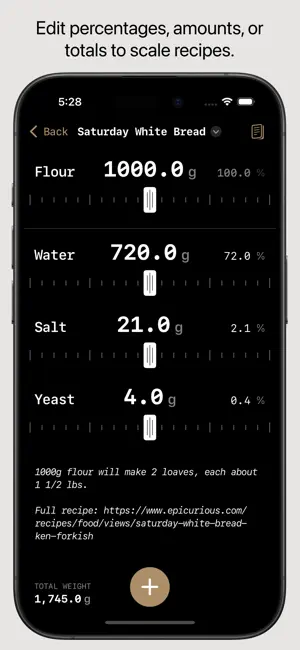Leaven: Baker's Percentage screenshot 4
