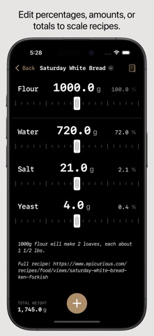 Leaven: Baker's Percentage screenshot