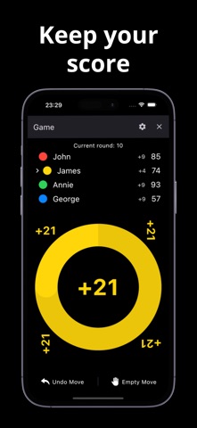 Keep Score - ScoreUp iPhone screenshot