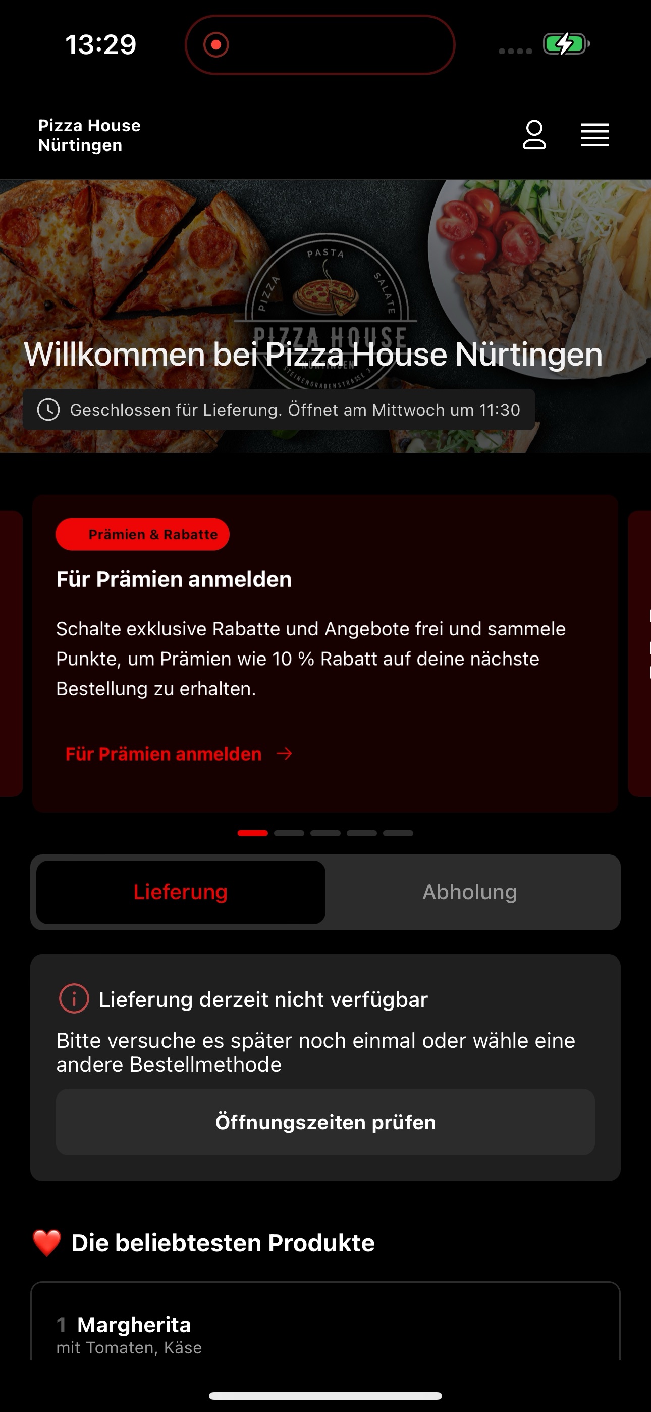 Screenshot 3 of Pizza House Nürtingen