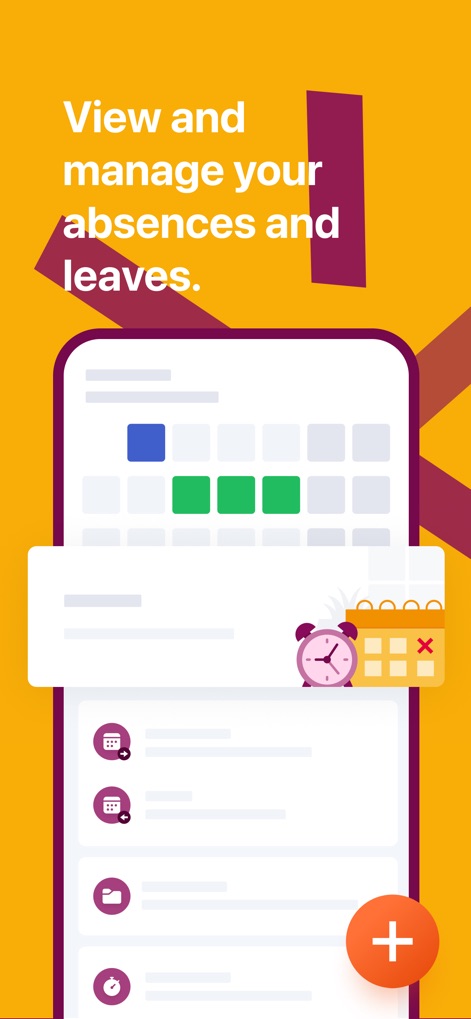 mysdworx - This tool allows users to efficiently view their scheduled leaves on the interactive calendar grid and manage time off requests with the clear alarm clock visual.
