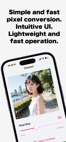 Fast Pixel Art Converter iPhone screenshot