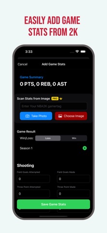 MyStats for NBA2K screenshot