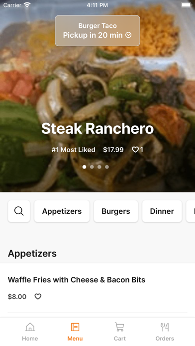 Burger Taco To Go iPhone screenshot 2 - Food & Drink app