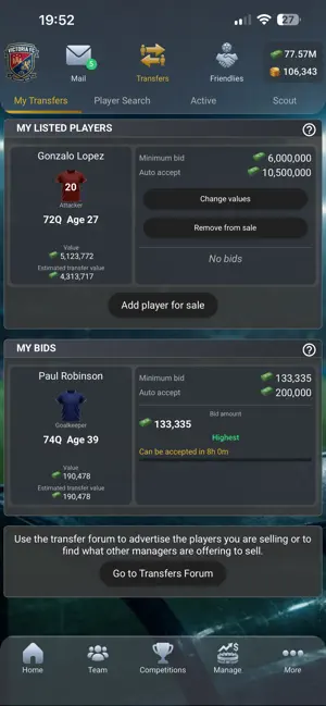 Manager League Football screenshot 4