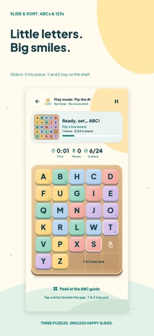 Slide & Sort: ABCs & 123s Screenshot 1 of 6
