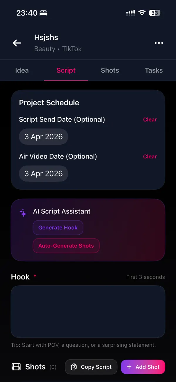 Screenshot #2 pour ContentPlanner Pro
