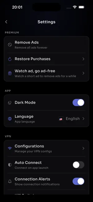V2RC: V2Ray Config Manager iPhone screenshot 4
