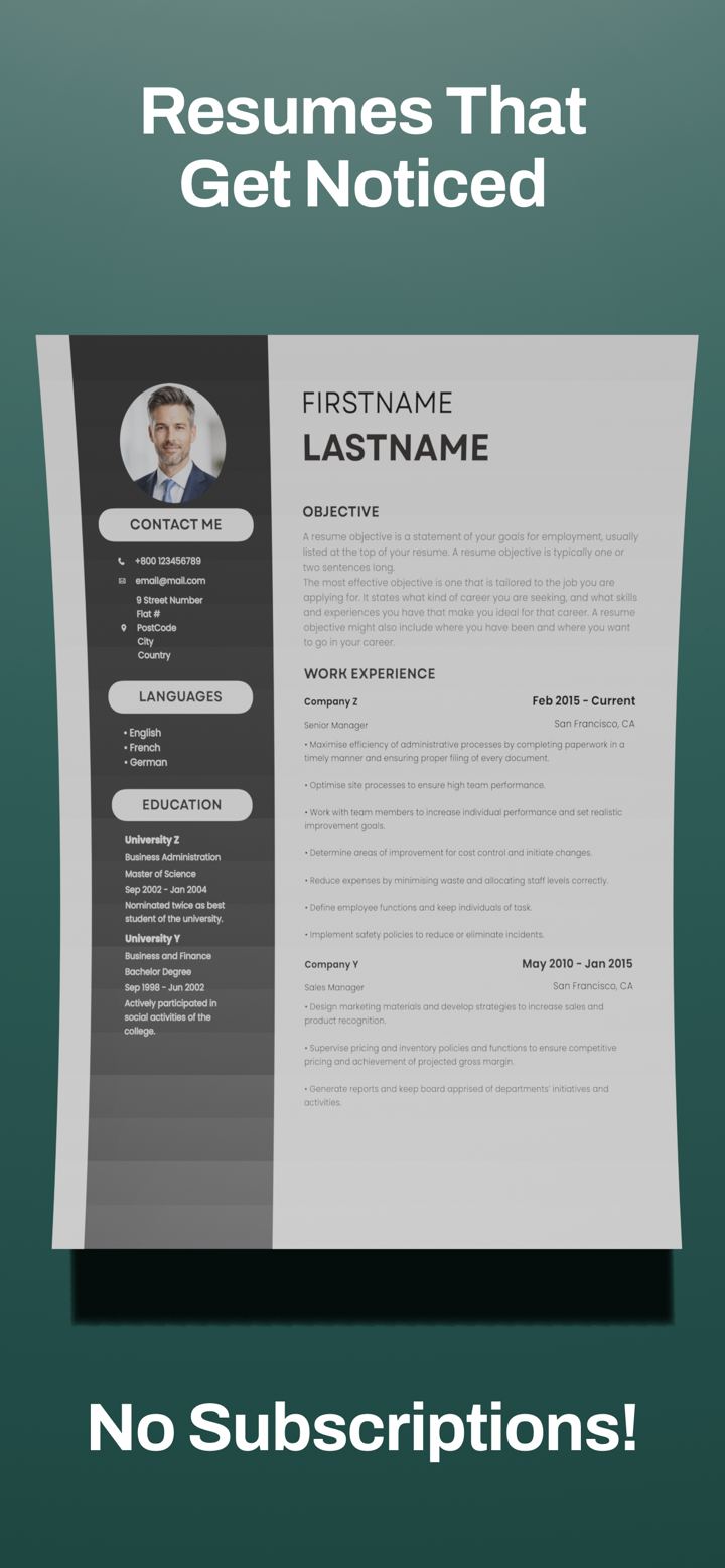 Professional Resume Builder screenshot 2