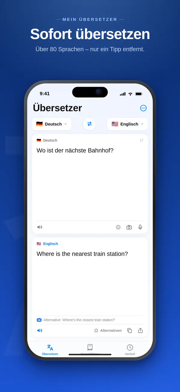 Screenshot #1 pour Mein Übersetzer
