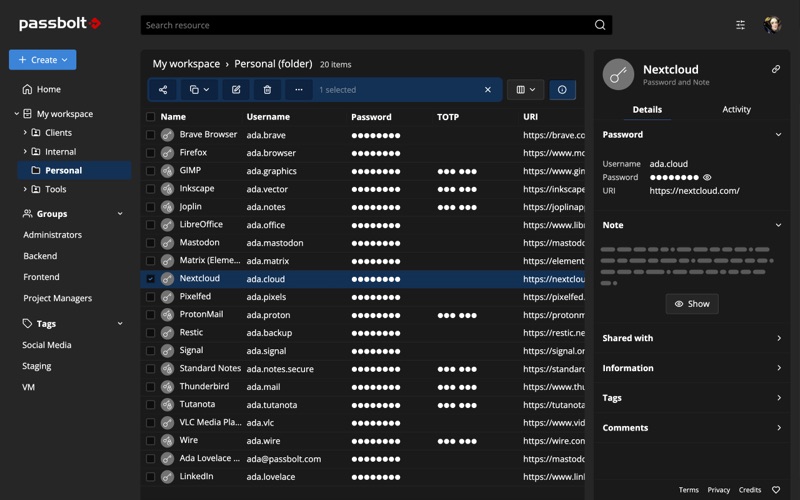 Passbolt - password manager screenshot 6