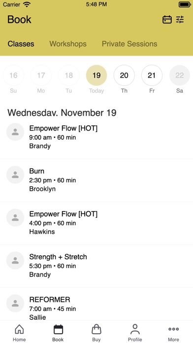 SOLSHINE YOGA AND PILATES iPhone screenshot 2 - Health & Fitness app
