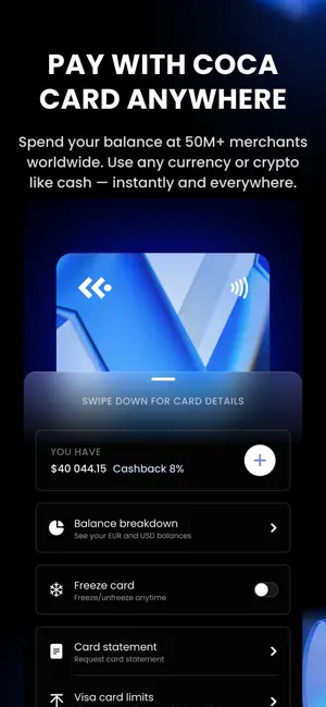 COCA: Crypto Card & Wallet screenshot 3