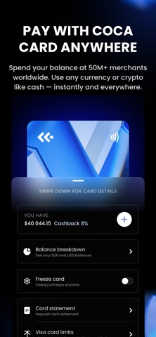 COCA: Crypto Card & Wallet Screenshot 3 of 7