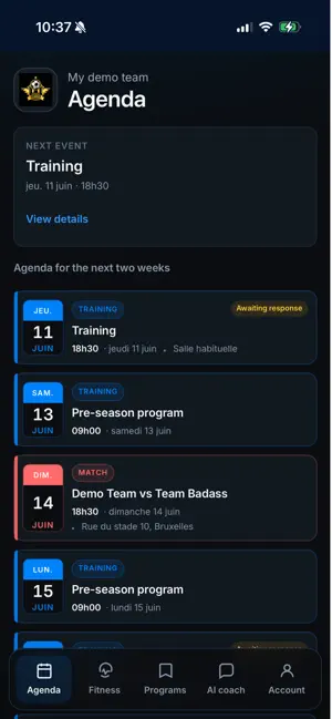 STRIVN Player app screenshot 1