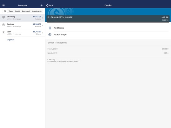Pacific National Bank iPad screenshot 3 - Finance app