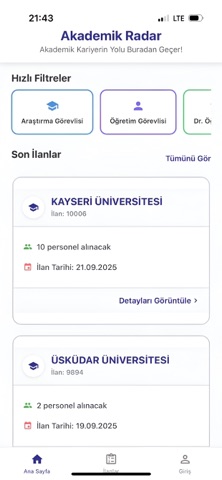 Akademik Radar screenshot