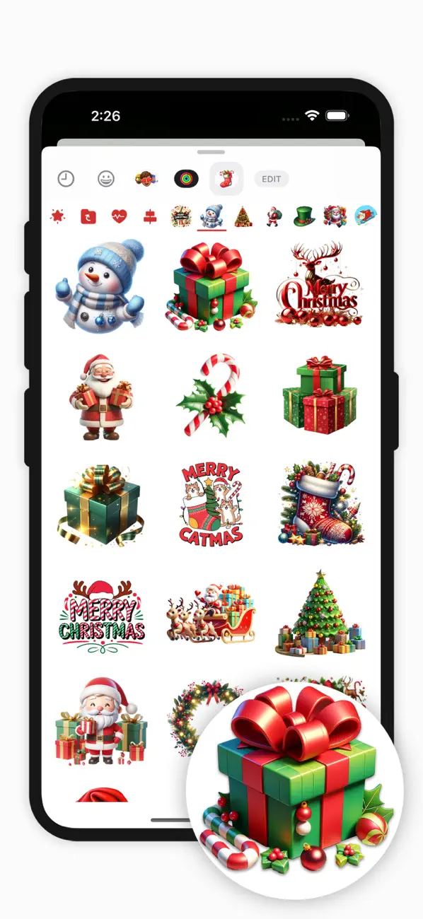 Screenshot #2 pour Christmas Emotions GIF