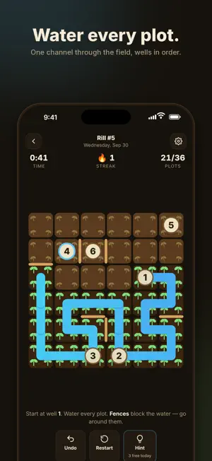 Rill: Number Path Puzzle screenshot 1
