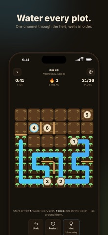 Rill: Number Path Puzzle screenshot 1