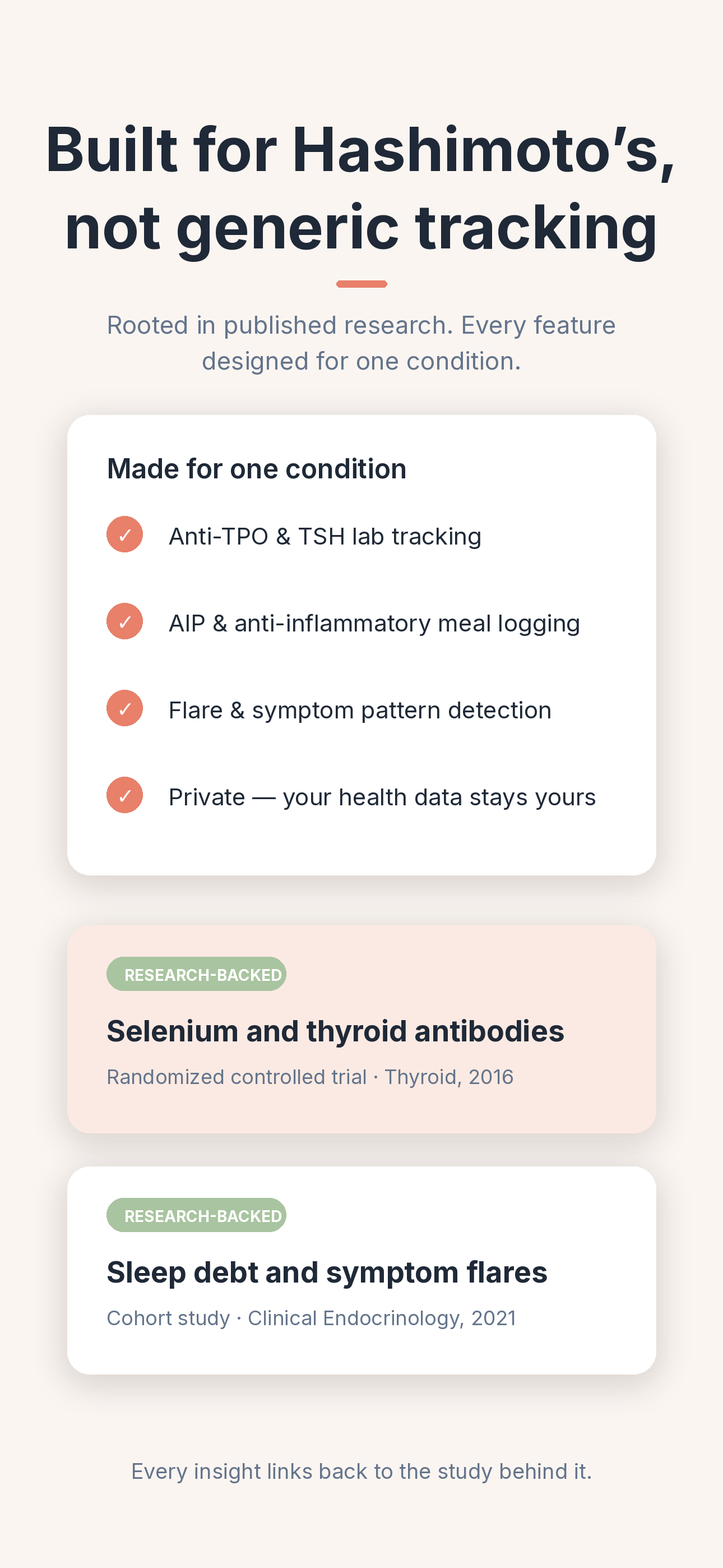 Hazel: Hashimoto's Thyroid Log screenshot 8