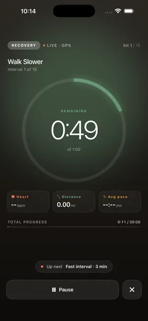 WalkPace Pro screenshot 2