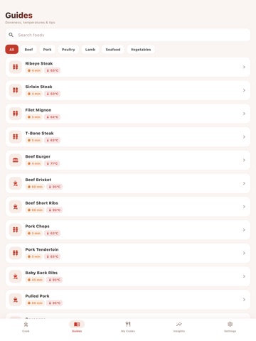 Grillory: BBQ Grill Timer iPad screenshot