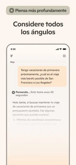 Captura de pantalla de Microsoft Copilot en iPhone 4