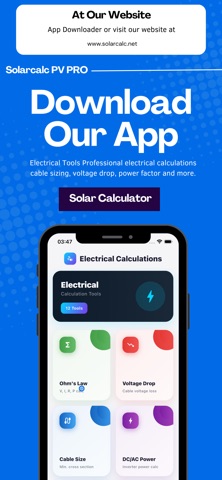 SolarCalc PV Pro+ iPhone screenshot
