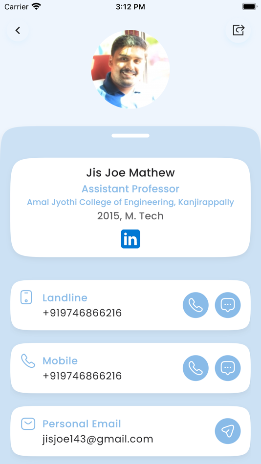 #6. Alumni Contacts (iOS) Podle: Arkroot LLP