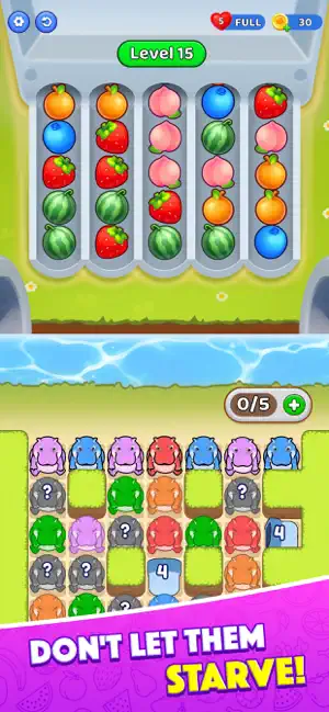 Hippo Feed : Sort Fruit screenshot 3