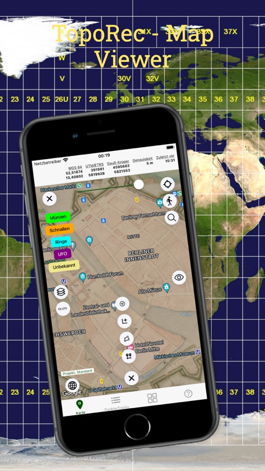 #1. TopoRec - Map Viewer (iOS) De: Enrico Hoffmann