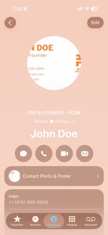 Scanner for Business Cards screenshot