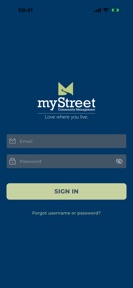 myStreet Community Management screenshot