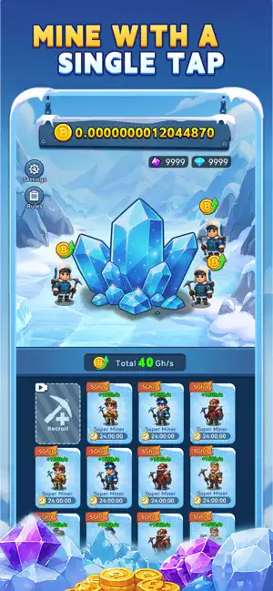 Bitcoin Miner: Arctic Rush iPhone App